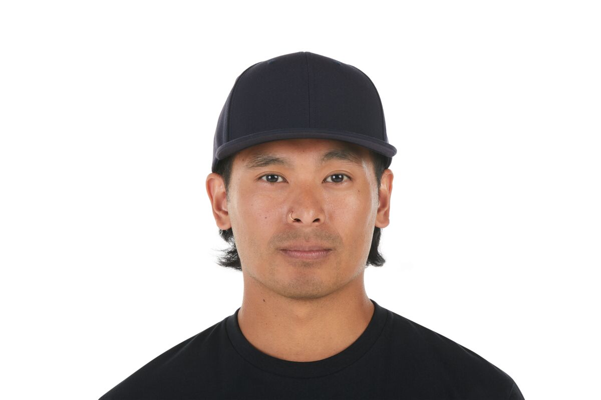recycled-poly-classic-6-panel-hat-t1 WebPDP-HAT001215_Recycled_Poly_Classic_6Panel_Hat_Tidal_Blue_Studio_Harper_Studios_0723_Front__HAT001215OS.jpg